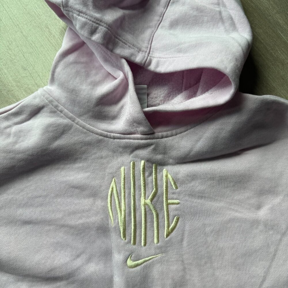 Nike Light Pink Loose Fit Hoodie, Kids Size Medium